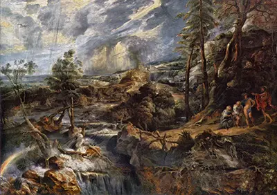 Stormy Landscape with Philemon and Baucis Peter Paul Rubens